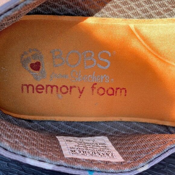 BOB’S from SKECHERS Dog Print Canvas Slip On Memory Foam Shoes Sz 7.5 - Picture 6 of 9